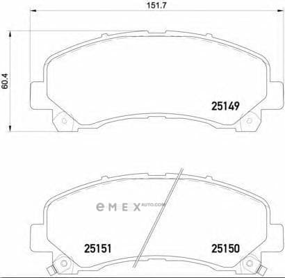 OEM PAD KIT, DISC BRAKE P34007