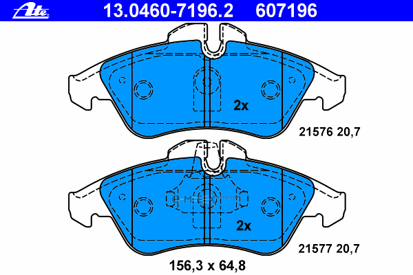 OEM PAD KIT, DISC BRAKE 13046071962