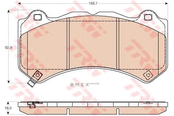 OEM PAD KIT, DISC BRAKE GDB4450