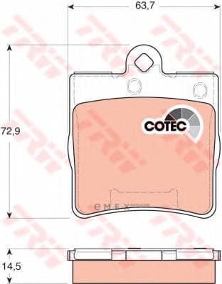 OEM PAD KIT, DISC BRAKE GDB1545