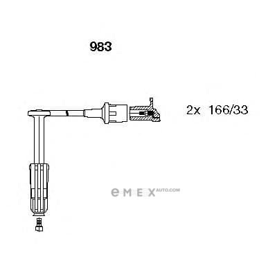 OEM WIRES FOR SPARK PLUGS 983