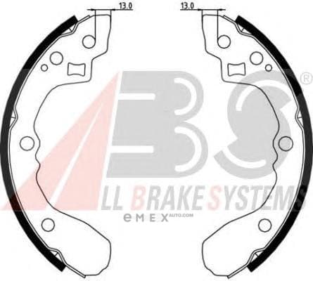 OEM Brake Shoes/ABS 9080