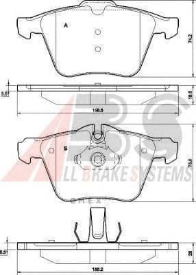 OEM Brake Pads/ABS 37557