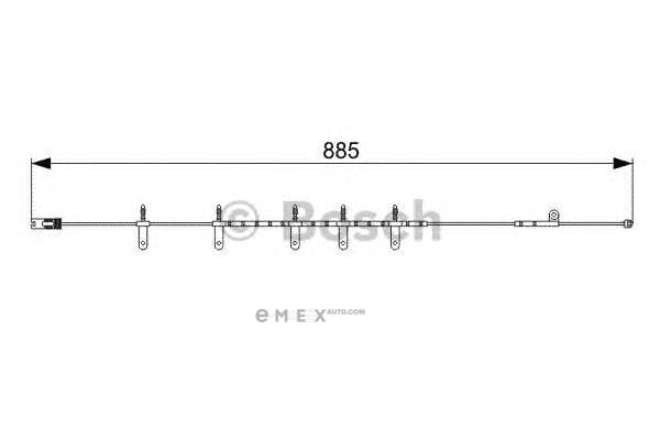 OEM BRAKE WEAR SENSOR FRT-R50/R53 1987473015