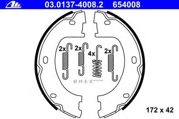 OEM BRAKE SHOE SET DB SPRINTER W906 03013740082