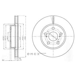 OEM BRAKE DISC (DOUBLE PACK) BG4269