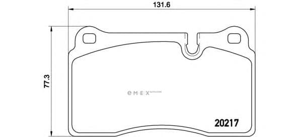 OEM PAD KIT, DISC BRAKE P44018