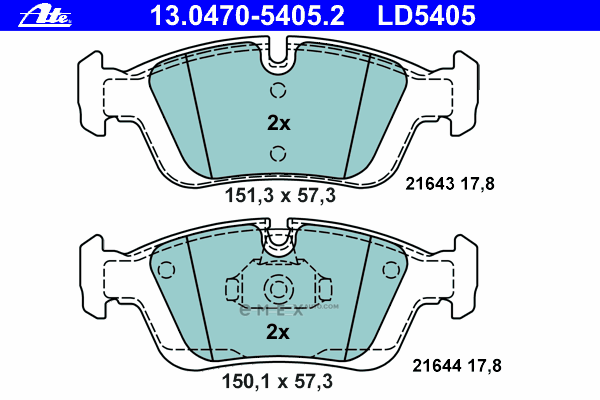 OEM PAD KIT, DISC BRAKE 13047054052