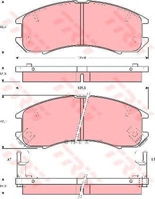 OEM PAD KIT, DISC BRAKE GDB981