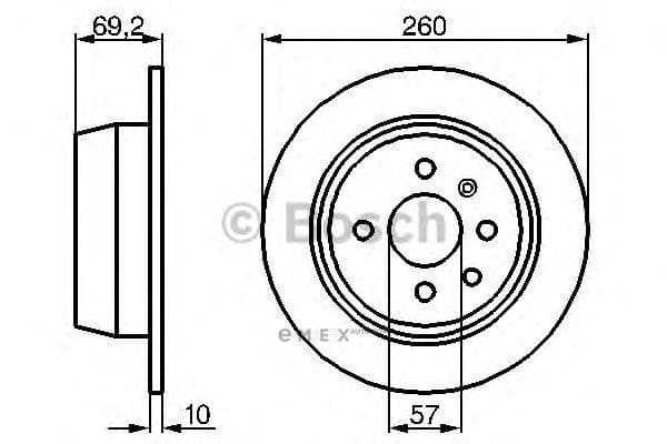 OEM BREMSSCHEIBE OPEL 0986478086