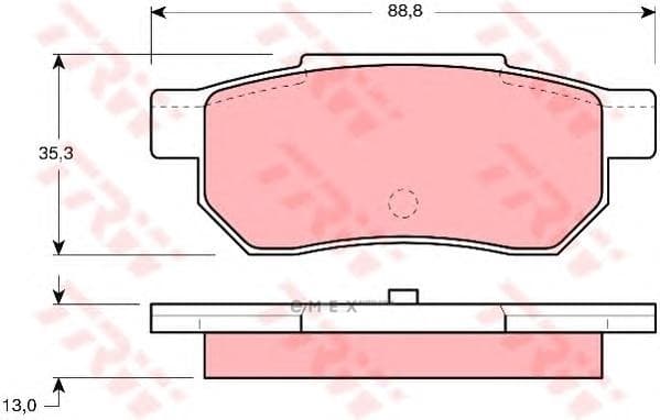 OEM PAD KIT, DISC BRAKE GDB775