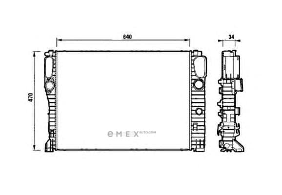 OEM RADIATOR ASSY, A/C 53829