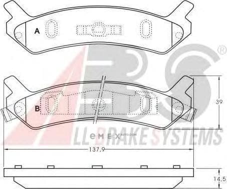 OEM PAD KIT, DISC BRAKE 36754