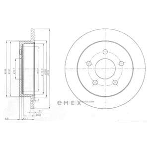 OEM BRAKE DISC (DOUBLE PACK) BG3143