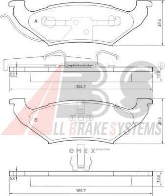 OEM Brake Pads/USA 38715