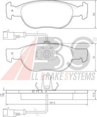 OEM Brake Pads/ABS 36892