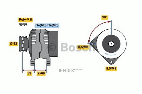 OEM DREHSTROMGEN. I.A. 0986041280