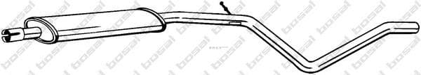 OEM EXHAUST PIPE, MUFFLER 286113