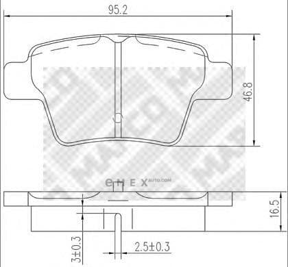 OEM PAD KIT, DISC BRAKE 6838