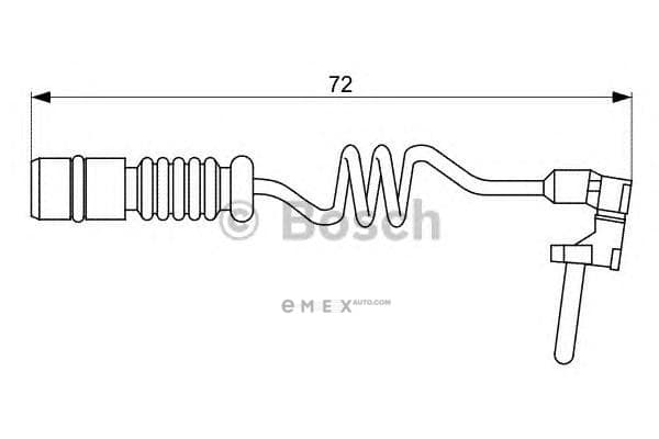 OEM BRAKE WEAR SENSOR FRT-M(W163) 1987473057