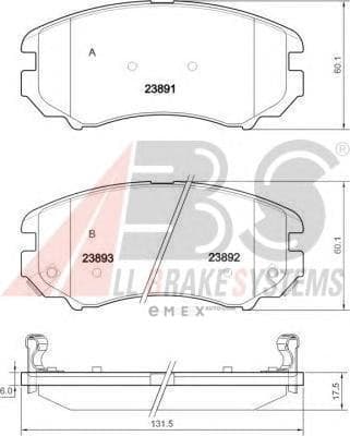 OEM PAD KIT, DISC BRAKE 37423