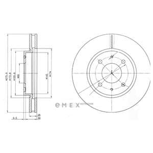 OEM BRAKE DISC (DOUBLE PACK) BG4068