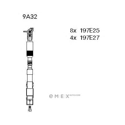 OEM WIRES FOR SPARK PLUGS 9A32