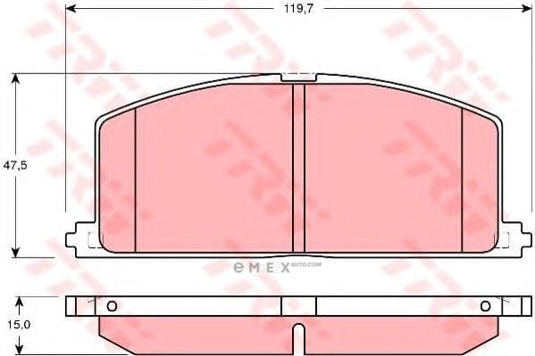 OEM PAD KIT, DISC BRAKE GDB3184