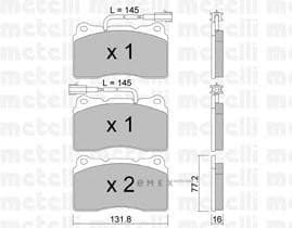 OEM PAD KIT, DISC BRAKE 2202880