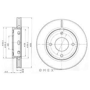 OEM BRAKE DISC (DOUBLE PACK) BG3987