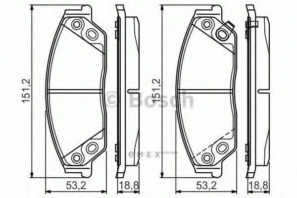 OEM Brake Lining 0986495149