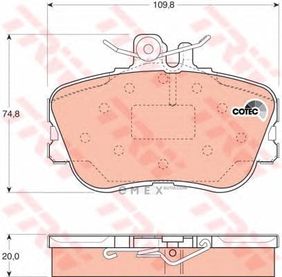 OEM PAD KIT, DISC BRAKE GDB1094