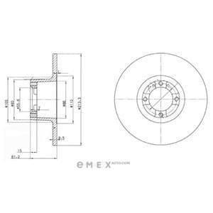 OEM BRAKE DISC (DOUBLE PACK) BG2081