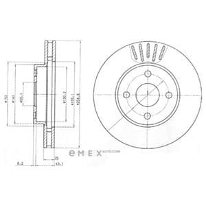 OEM BRAKE DISC (DOUBLE PACK) BG3781