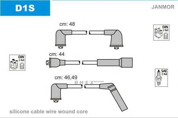 OEM WIRES FOR SPARK PLUGS D1S