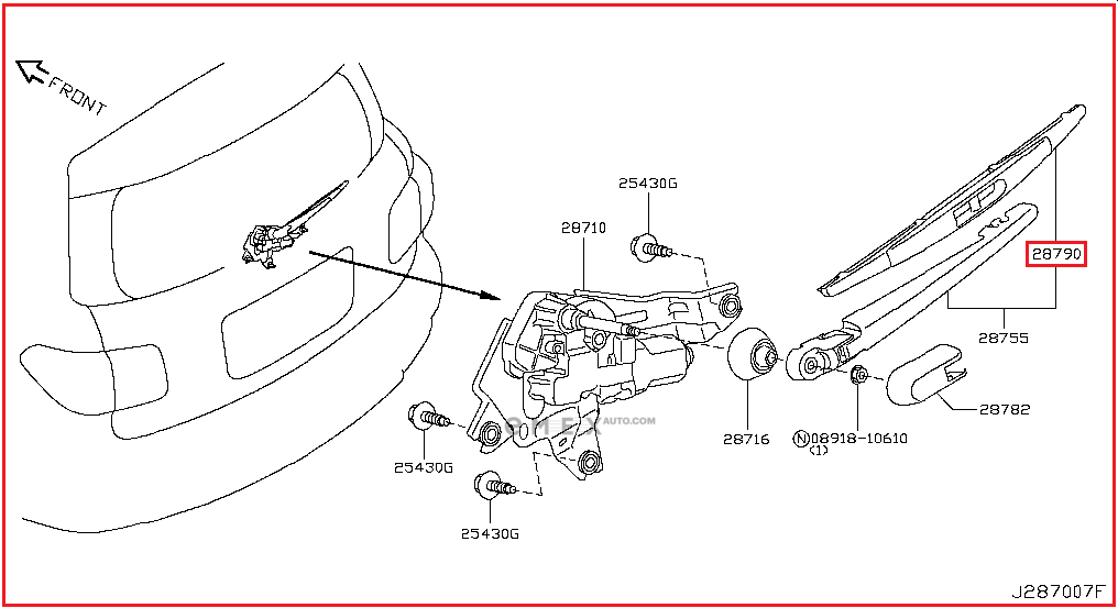 OEM WIPER BLADE ASSY 287901LA0A