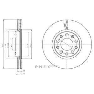 OEM BRAKE DISC (DOUBLE PACK) BG4314