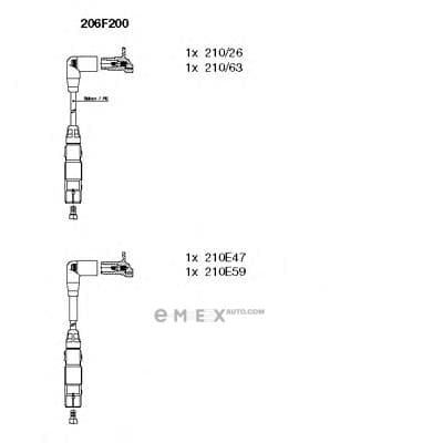 OEM WIRES FOR SPARK PLUGS 206F200