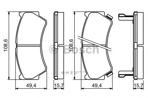 OEM BREMSBELAG 0986494234