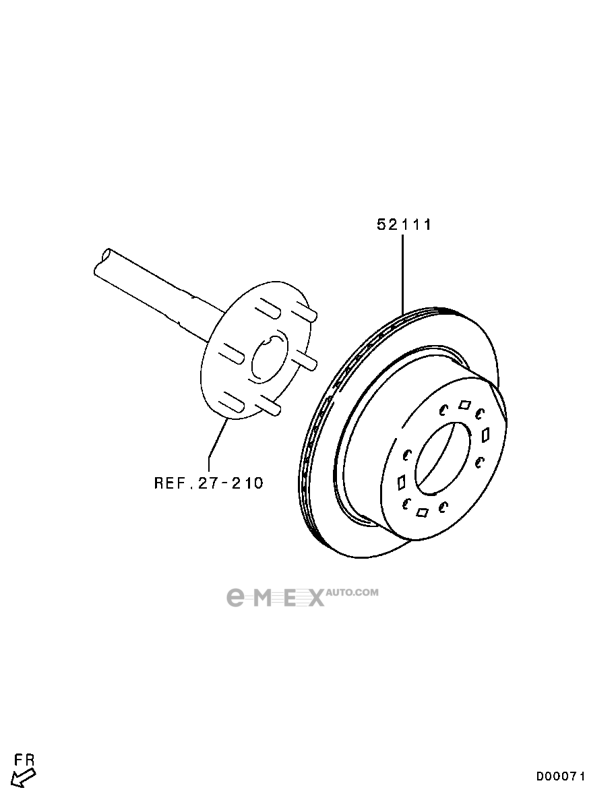 OEM BRAKE ROTOR 4615A097