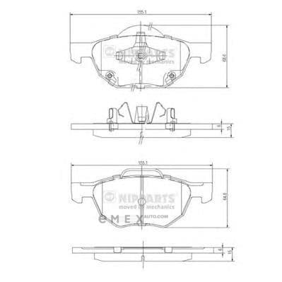 OEM PAD KIT, DISC BRAKE J3604064