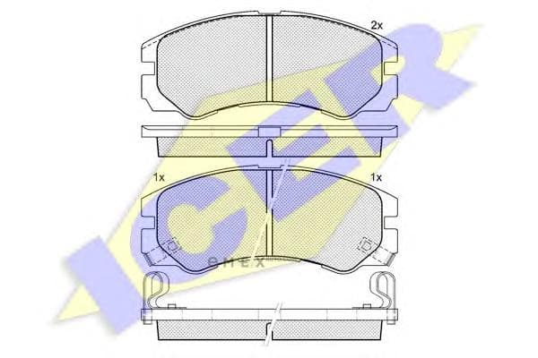 OEM BRAKE PAD FR OPEL,ISUZU,VAUXHALL 140990