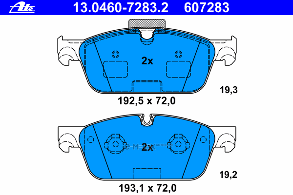 OEM PAD KIT, DISC BRAKE 13046072832