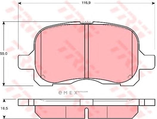 OEM PAD KIT, DISC BRAKE GDB3204