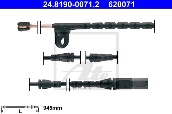 OEM SENSOR ASSY, BRAKE PAD WEAR 24819000712