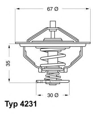 OEM Thermostat 71 Degree 423171D