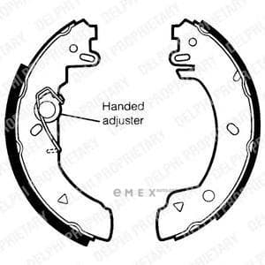 OEM BRAKE SHOE AXLE SET LS1436