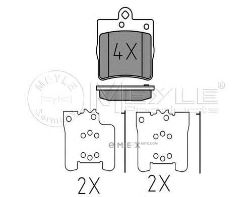 OEM PAD KIT, DISC BRAKE 0252191915