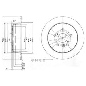 OEM BRAKE DISC (DOUBLE PACK) BG3779