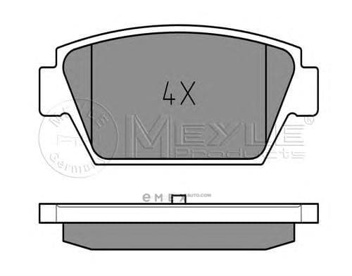 OEM DISC BRAKE PAD SET 0252112514